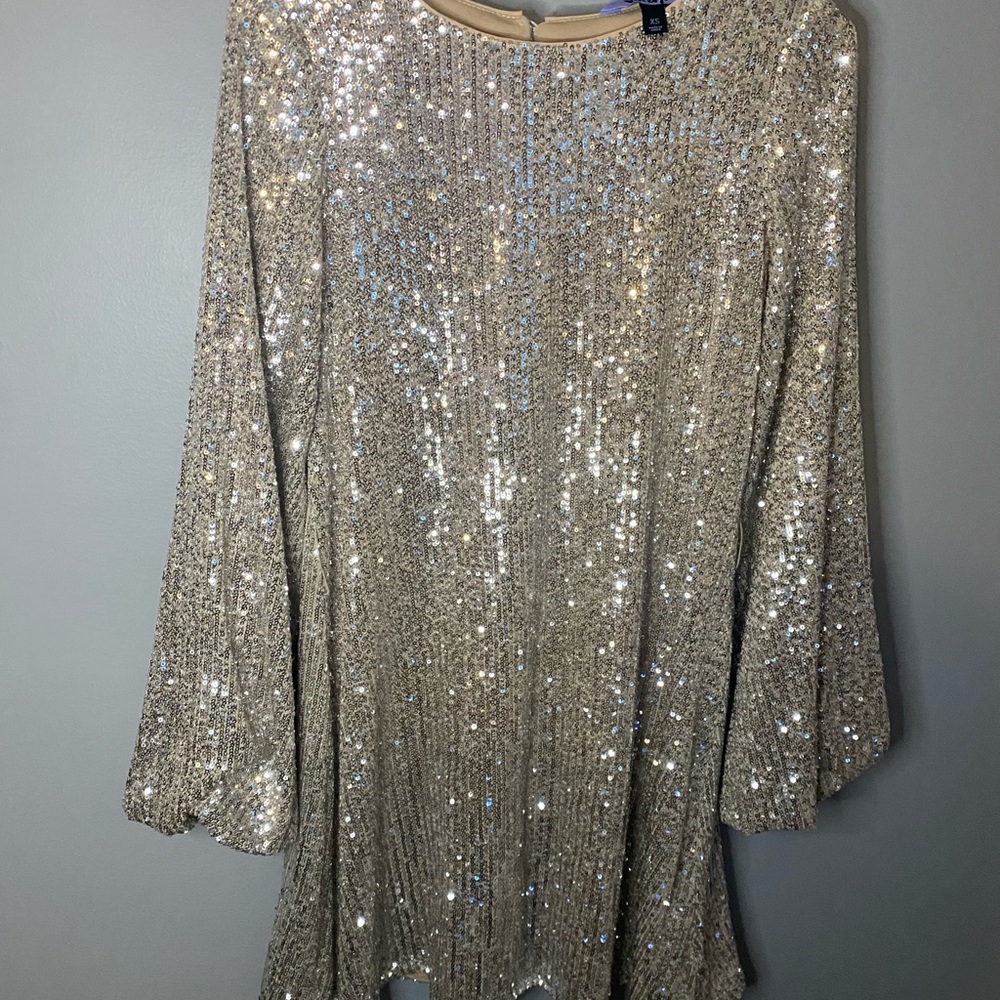 Silver Sequins Dress